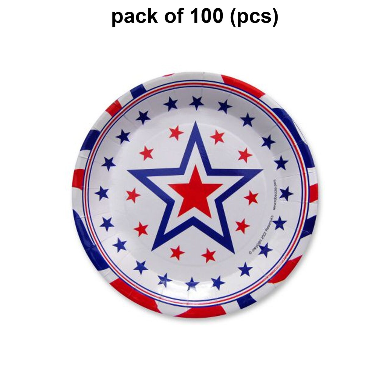 Patriotic Party 9 Inch Plates | Essentials for Celebrations | Raheev®